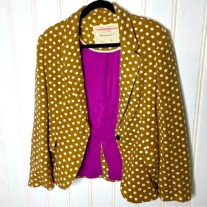 Polka Dotted Anthropologie Blazer